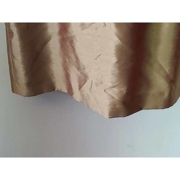 KM Collections by Milla Bell Formal 2 Pc Dress Set Gold Brocade Knee Length Sz 6 - Picture 5 of 14